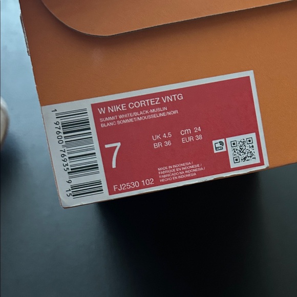 Nike Cream and Black Cortez Sneakers - Picture 3 of 4